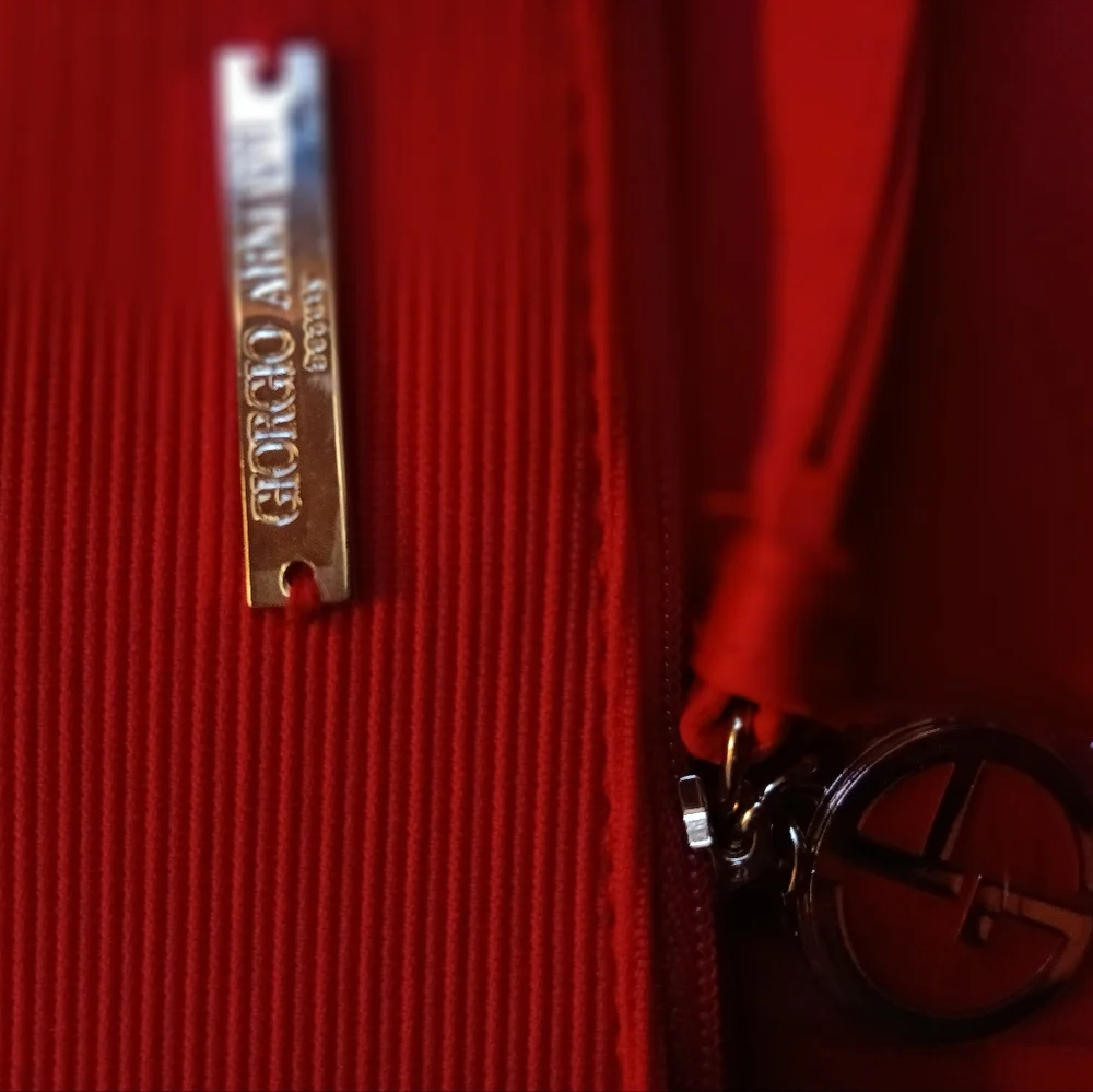 Giorgio Armani Vibrant Red Cosmetic Bag / Tablet Sleeve